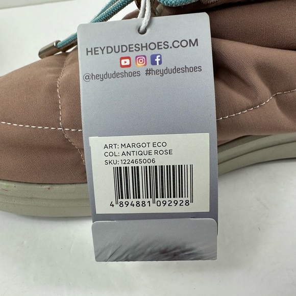 WOMEN DUDE - SCARPA DONNA - MARGOT ECO - 122465006 - ANTIQUE ROSE Sz US 9 - Picture 7 of 11